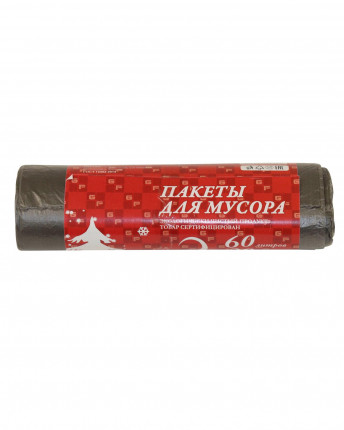 Пакеты для мусора ПНД 60 л./30 шт. 12 мкр Экстра