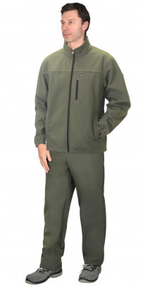 Куртка "СИРИУС-Азов" хаки софтшелл пл 350 г/кв.м